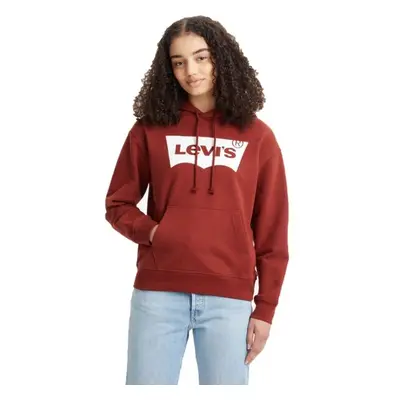 Levi's® STANDARD HOODIE Dámská mikina, červená, velikost