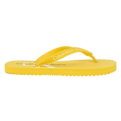 Calvin Klein BEACH SANDAL MONOGRAM TPU Dámské žabky, žlutá, velikost