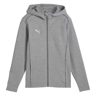 Puma TEAMFINAL CASUALS HOODED JACKET Pánská sportovní mikina, šedá, velikost