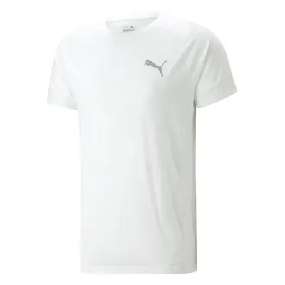 Puma EVOSTRIPE TEE Pánské sportovní triko, bílá, velikost