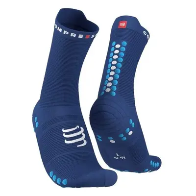 Compressport PRO RACING SOCK v4.0 RUN HIGH Běžecké ponožky, modrá, velikost