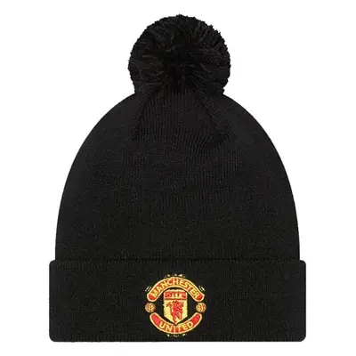 New Era WORDMARK BOBBLE BEANIE MANCHESTER UNITED Dětská zimní čepice, černá, velikost