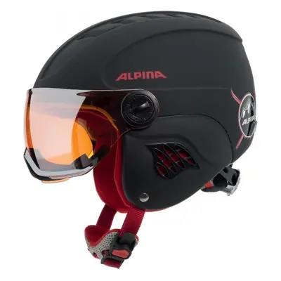 Alpina Sports CARAT LE VISOR HM Juniorská lyžařská helma, černá, velikost