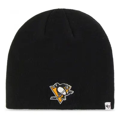 47 NHL PITTSBURGH PENGUINS BEANIE Klubová zimní čepice, černá, velikost