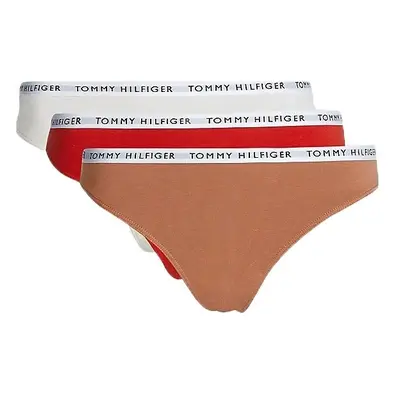 Tommy Hilfiger 3P THONG Dámská tanga, bílá, velikost