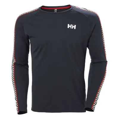 Helly Hansen LIFA ACTIVE STRIPE CREW Pánské funkční triko, tmavě modrá, velikost