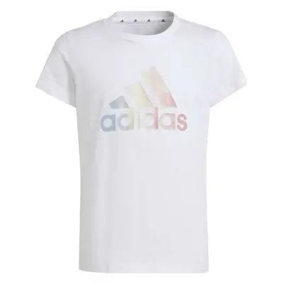 adidas BIG LOGO T-SHIRT Dívčí triko, bílá, velikost