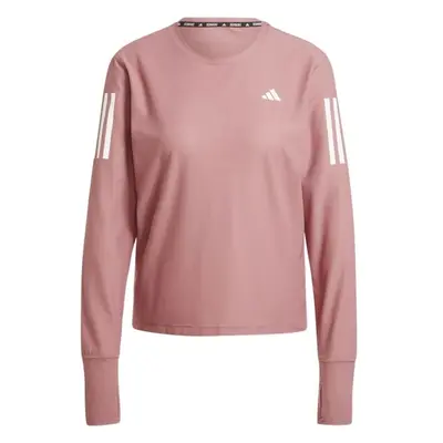 adidas OWN THE RUN LONG SLEEVE Dámské triko, růžová, velikost