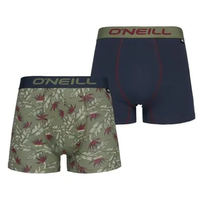 O'Neill 2P MULTI FLOWER Pánské boxerky, khaki, velikost