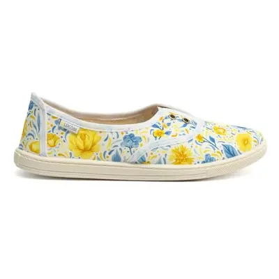 Oldcom SARAH PRINT Dámské slip-on boty, bílá, velikost