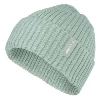 Calvin Klein RIB KNIT FOLDED BEANIE Unisex čepice, světle zelená, velikost