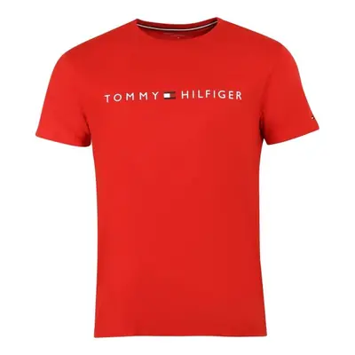 Tommy Hilfiger CN SS TEE LOGO Pánské tričko, červená, velikost