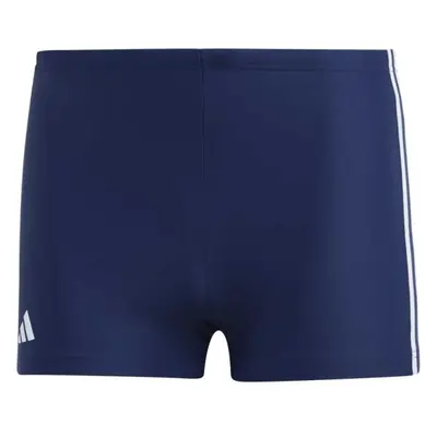 adidas STRIPES BOXER Pánské plavky, tmavě modrá, velikost