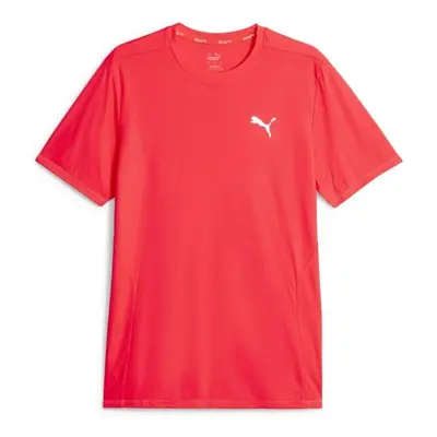 Puma RUN FAVORITE TEE Pánské triko, červená, velikost