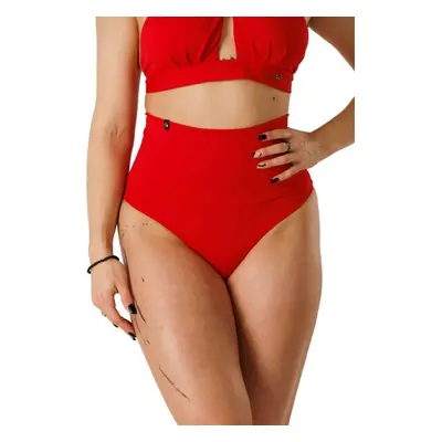 GOLDBEE SHAPEWEAR SWIMWEAR BOTTOMS Dámské stahovací plavecké kalhotky, červená, velikost