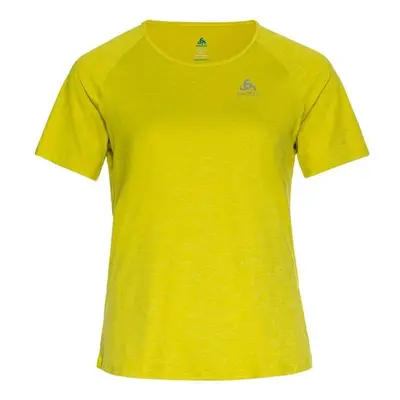 Odlo W RUN EASY T-SHIRT CREW NECK SS Dámské běžecké tričko, žlutá, velikost