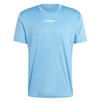 adidas TERREY MULTI T-SHIRT Pánské triko, světle modrá, velikost