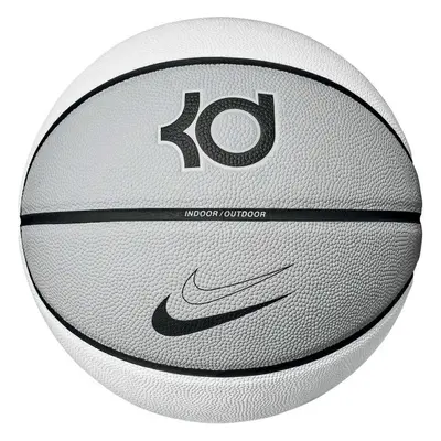 Nike ALL COURT 8P K DURANT DEFLATED Basketbalový míč, bílá, velikost