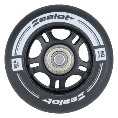 Zealot 80-82A WHEELS + BEARINGS 4PCS Sada in-line koleček s ložisky, černá, velikost