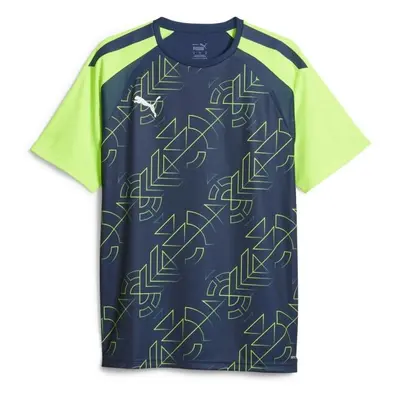 Puma TEAMLIGA GRAPHIC JERSEY TEE Pánské fotbalové triko, tmavě modrá, velikost