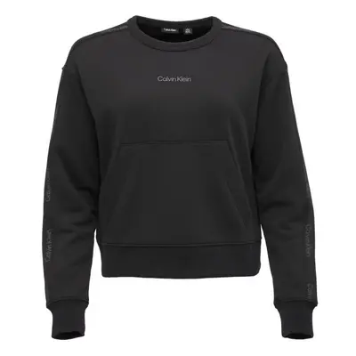 Calvin Klein PW - PULLOVER CROPPED Dámská mikina, černá, velikost