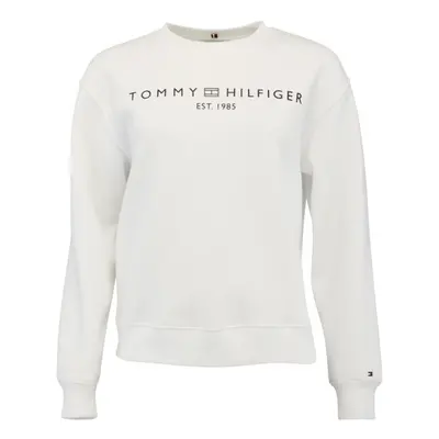 Tommy Hilfiger CHEST LOGO CREW NECK Dámská mikina, bílá, velikost