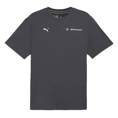 Puma BMW MOTORSPORT ESSENTIALS+ LOGO TEE Pánské triko, tmavě šedá, velikost