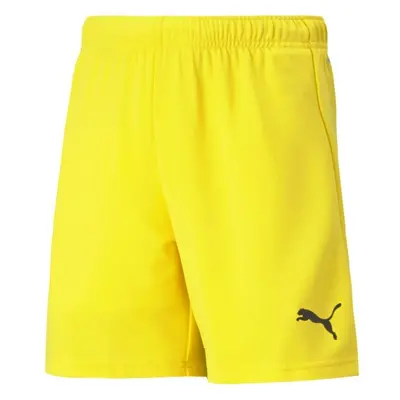 Puma TEAMRISE SHORTS Juniorské šortky, žlutá, velikost