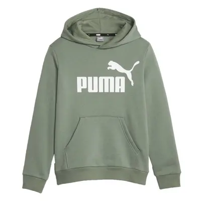 Puma ESSENTIALS BIG LOGO HOODIE Chlapecká mikina, khaki, velikost