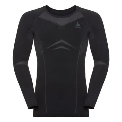 Odlo SUW MEN'S TOP L/S CREW NECK PERFORMANCE EVOLUTION WARM Pánské triko, černá, velikost