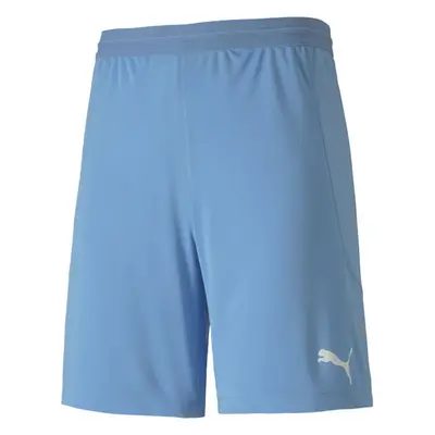 Puma TEAM FINAL KNIT SHORTS Pánské kraťasy, světle modrá, velikost