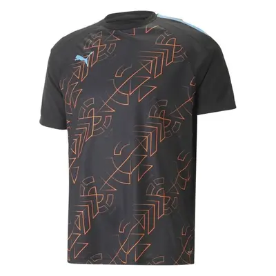 Puma TEAMLIGA GRAPHIC JERSEY TEE Pánské fotbalové triko, černá, velikost