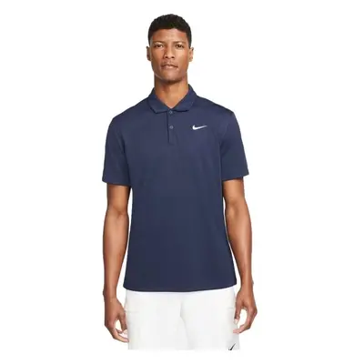 Nike COURT DRI-FIT Pánské polotričko, tmavě modrá, velikost