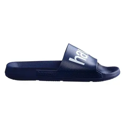 HAVAIANAS SLIDE CLASSIC LOGO MANIA Unisex pantofle, tmavě modrá