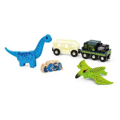 BRIO BATTERY-POWERED DINOSAUR TRAIN Dětský vláček na baterie, mix, velikost