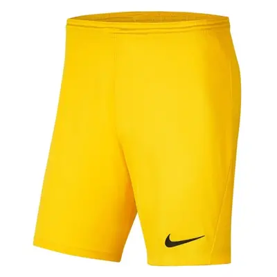 Nike DRI-FIT PARK III Pánské fotbalové kraťasy, žlutá, velikost