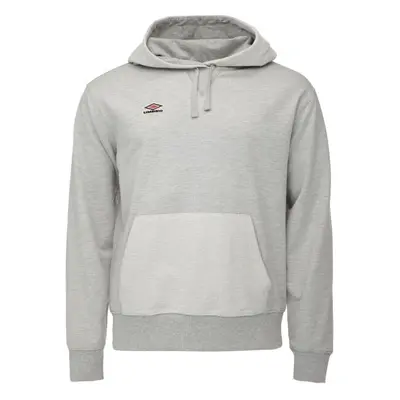 Umbro TEXTURED HOODIE SPORT CULTURE Pánská mikina, šedá, velikost