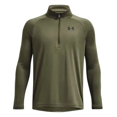 Under Armour TECH 2.0 1/2 ZIP Chlapecké triko s dlouhým rukávem, khaki, velikost