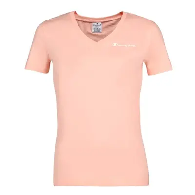 Champion V-NECK T-SHIRT Dámské tričko, lososová, velikost