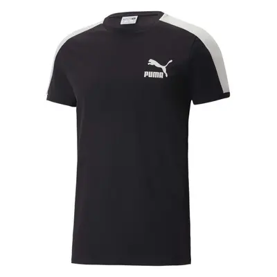 Puma T7 ICONIC TEE Pánské triko, černá, velikost