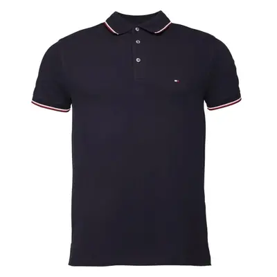 Tommy Hilfiger RWB TIPPED SLIM POLO Pánské triko, tmavě modrá, velikost