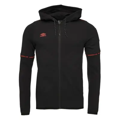 Umbro TECH FZ HOODIE Pánská sportovní mikina, černá, velikost