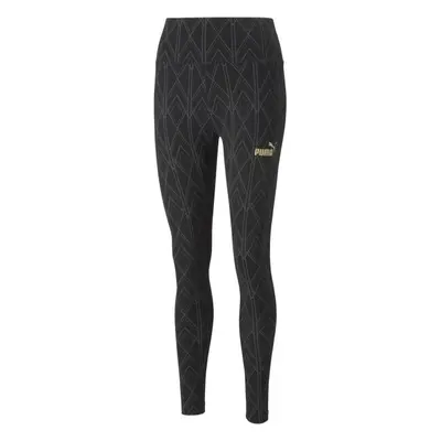 Puma POWER DECO GLAM LEGGINGS Dámské legíny, černá, velikost