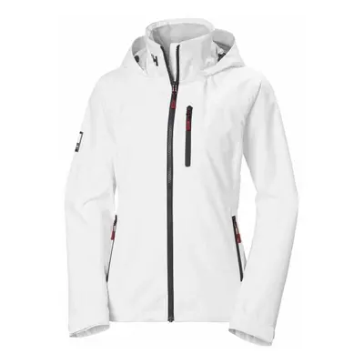 Helly Hansen CREW HOODED JACKET 2.0 W Dámská jachtařská bunda, bílá, velikost