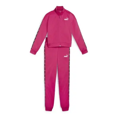 Puma ESSENTIALS TAPE TRICOT SUIT CL G Dívčí souprava, růžová, velikost