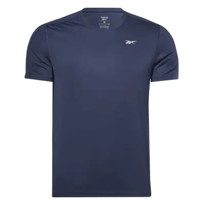 Reebok SS TECH TEE Pánské sportovní tričko, tmavě modrá, velikost