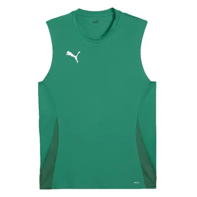 Puma TEAMGOAL SLEEVELESS JERSEY Pánské sportovní tílko, zelená, velikost