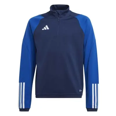 adidas TIRO TOP Juniorská fotbalová mikina, tmavě modrá, velikost