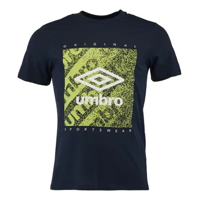 Umbro FW GRAIN GRAPHIC TEE Pánské triko, tmavě modrá, velikost