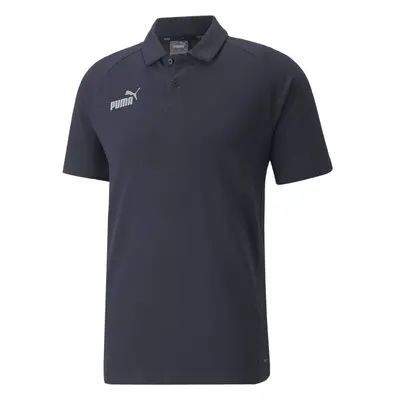 Puma TEAMFINAL CASUALS POLO TEE SHIRT Pánské triko, tmavě modrá, velikost